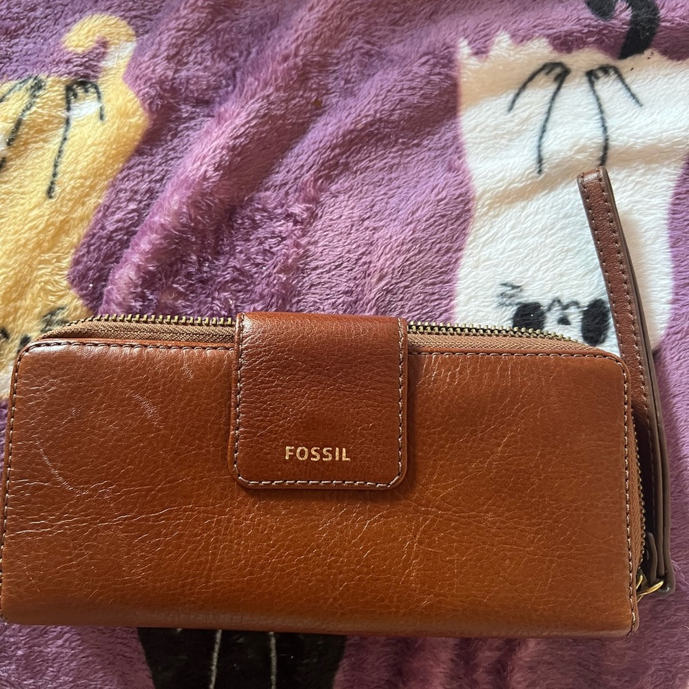 Fossil Tan Leather Women's Wallet